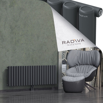 Mati Radiateur En Aluminium 500x1550 Anthracite Foncé Bas Milieu 50mm