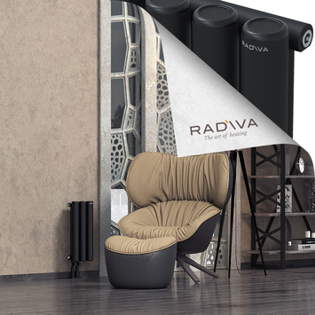 Mati Radiateur En Aluminium 500x218 Noir Bas à gauche 50mm