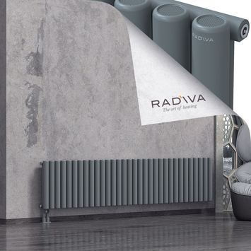 Mati Radiateur En Aluminium 500x2364 Anthracite Bas à gauche 50mm