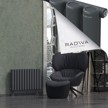 Mati Radiateur En Aluminium 500x884 Anthracite Foncé Bas à gauche 50mm