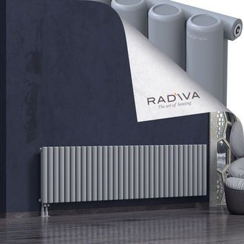 Mati Radiateur En Aluminium 600x2364 Gris Bas à gauche 50mm