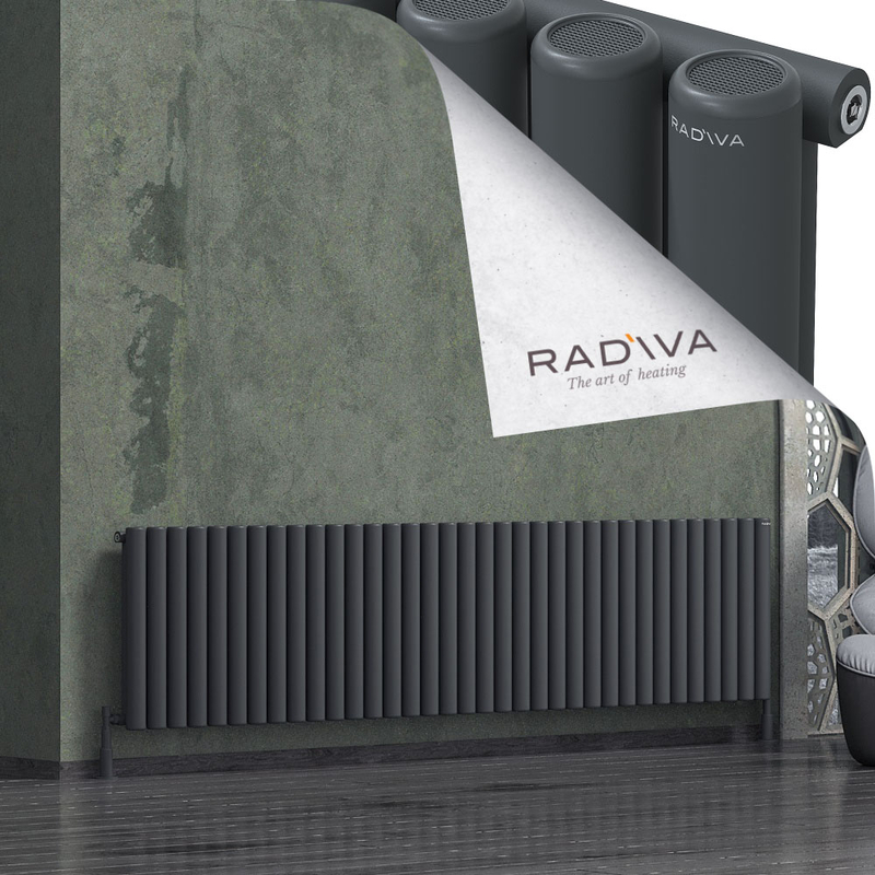 Mati Radiateur En Aluminium 600x2586 Anthracite Foncé 