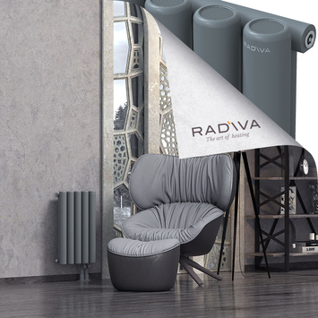 Mati Radiateur En Aluminium 600x366 Anthracite Bas à droite 50mm