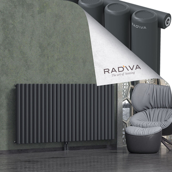 Mati Radiateur En Aluminium 900x1920 Anthracite Foncé Bas Milieu 50mm