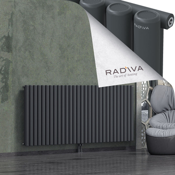Mati Radiateur En Aluminium 900x2142 Anthracite Foncé Bas Milieu 50mm