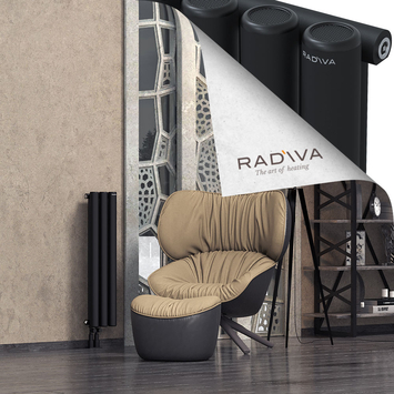 Mati Radiateur En Aluminium 900x218 Noir Bas à gauche 50mm