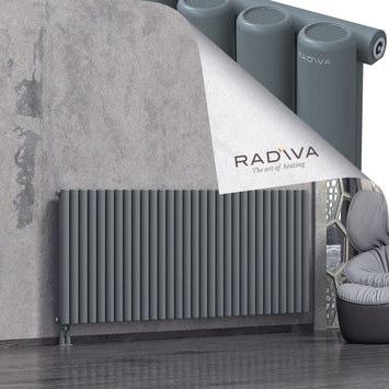 Mati Radiateur En Aluminium 900x2216 Anthracite Bas à gauche 50mm