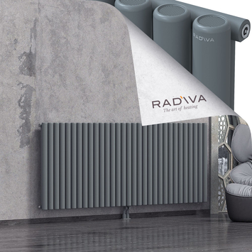 Mati Radiateur En Aluminium 900x2290 Anthracite Bas Milieu 50mm