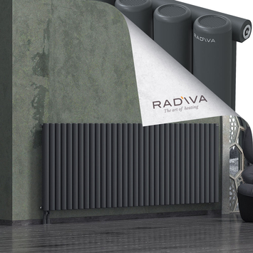 Mati Radiateur En Aluminium 900x2438 Anthracite Foncé Bas à gauche 50mm
