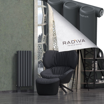 Mati Radiateur En Aluminium 900x440 Anthracite Foncé Bas à gauche 50mm