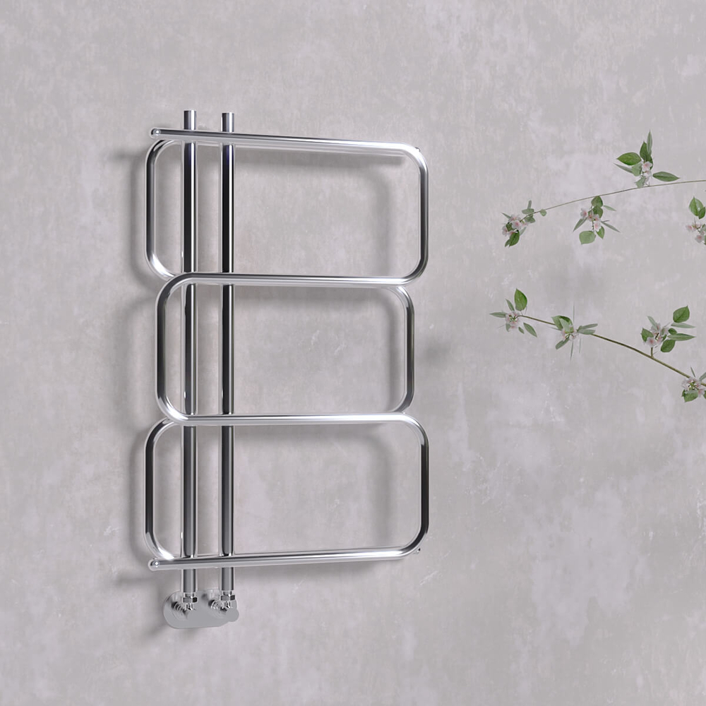 Matsu Decorative Towel Warmer 540x884 Chrome - 1