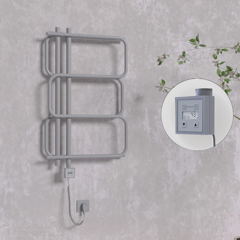 Matsu Elektrikli Havlupan 540x884 Antrasit (KTX3 Termostat) 300W Spiral Kablolu