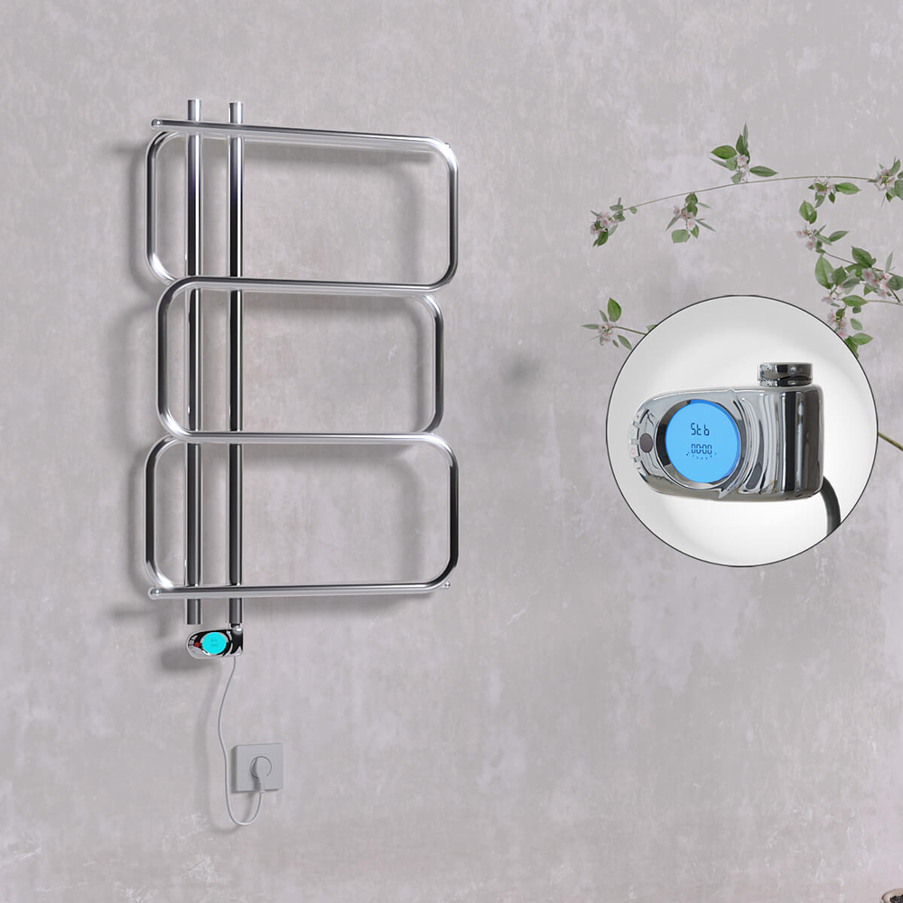 Matsu Elektrikli Havlupan 540x884 Krom (Musa Termostat) 200W - 1
