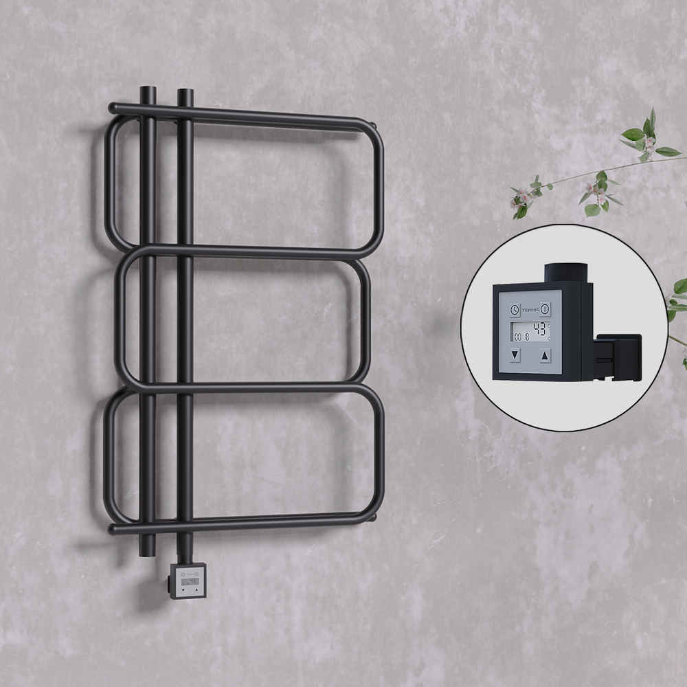Matsu Elektrikli Havlupan 540x884 Siyah (KTX3 Termostat) 300W - 1