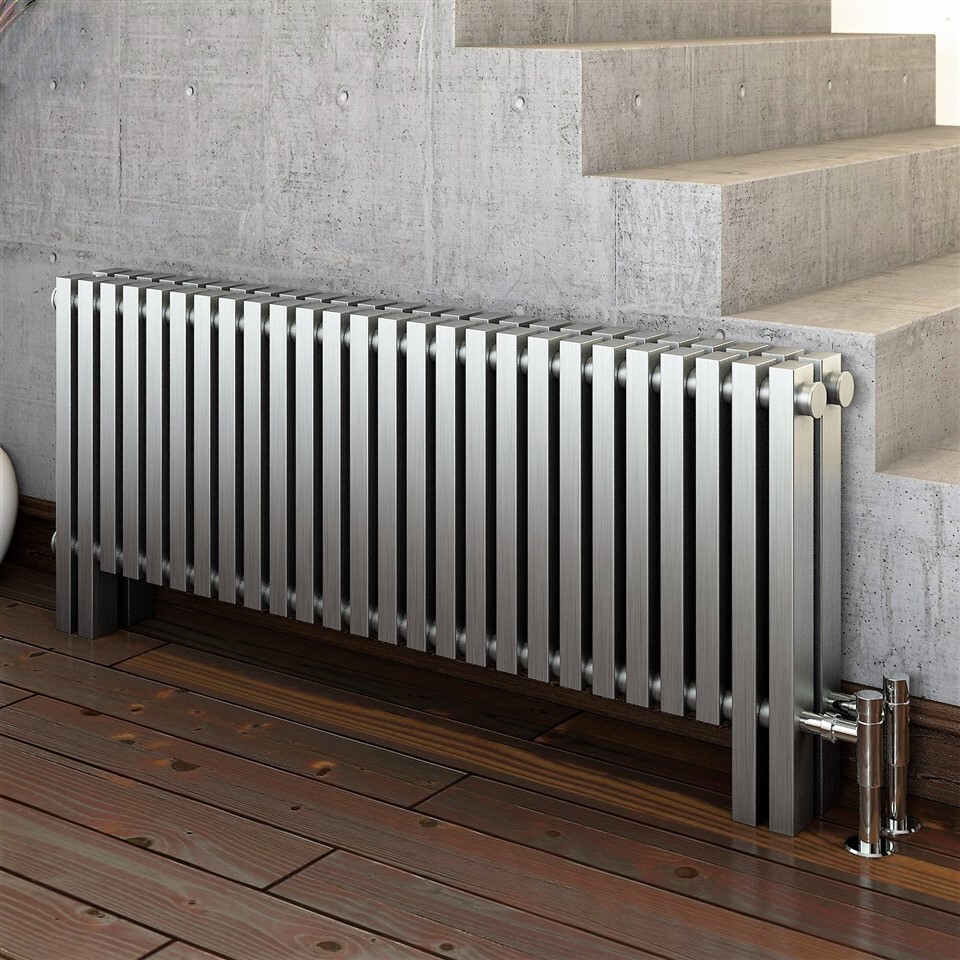 MAURITIUS Radiateur en acier inoxydable 400x1185 Satin Polissage - 2
