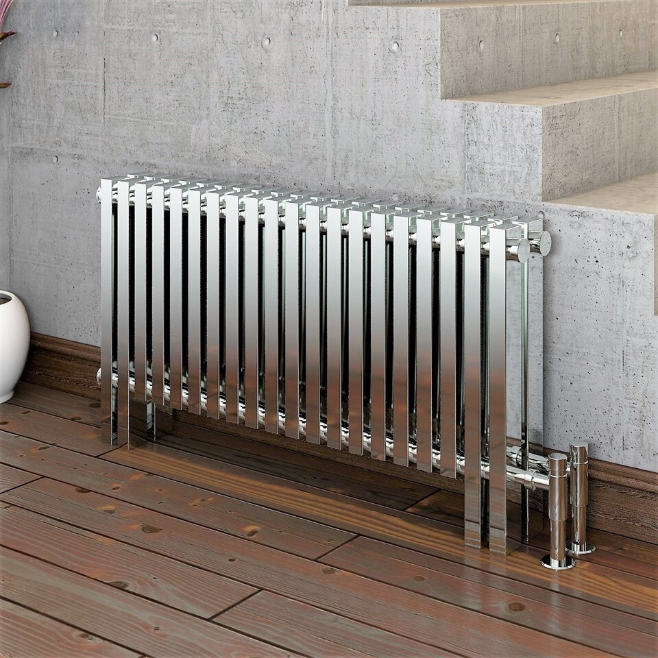 MAURITIUS Radiateur en acier inoxydable 400x915 Polissage - 2