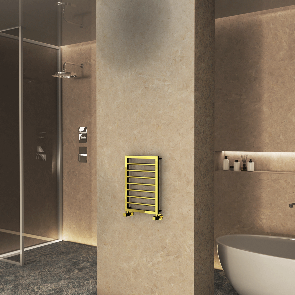 Naxos Decorative Towel Rail 450x655 Gold - 1