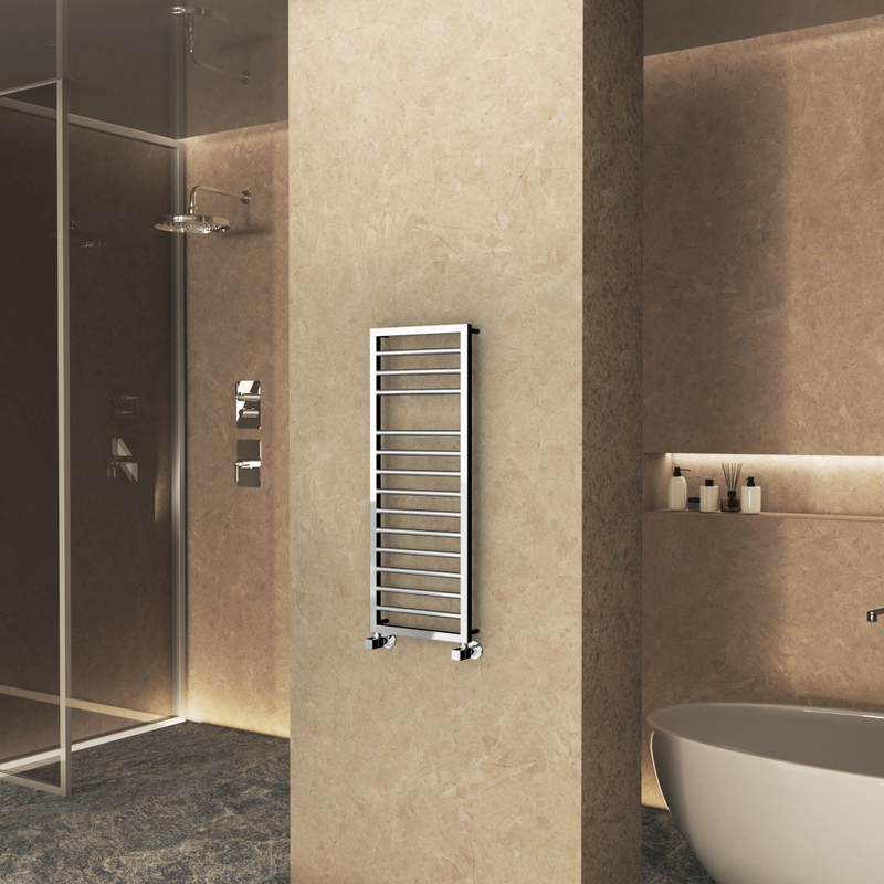 Naxos Decorative Towel Rail 500x1193 Chrome 