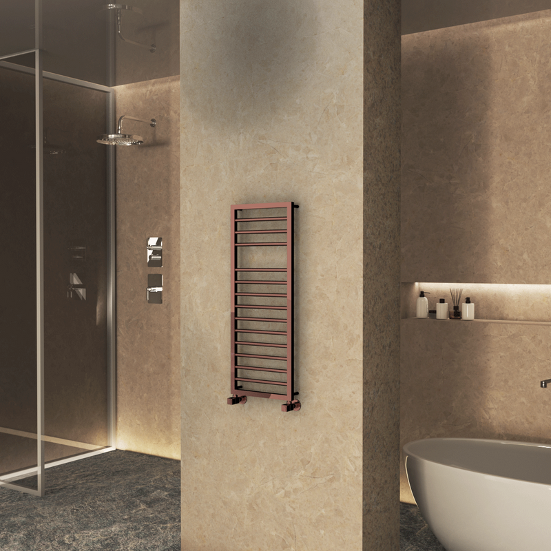Naxos Decorative Towel Rail 500x1193 Copper 