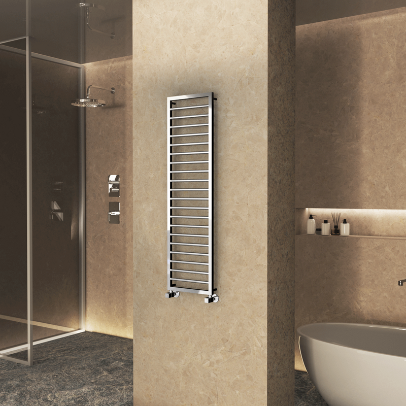 Naxos Decorative Towel Rail 500x1655 Chrome