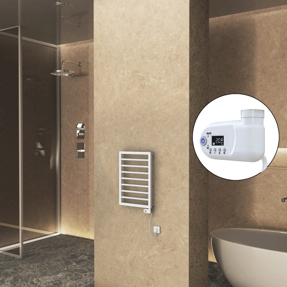 Naxos Electric Towel Warmer 450x655 Matte White 9016 Thesis 200 W - 1