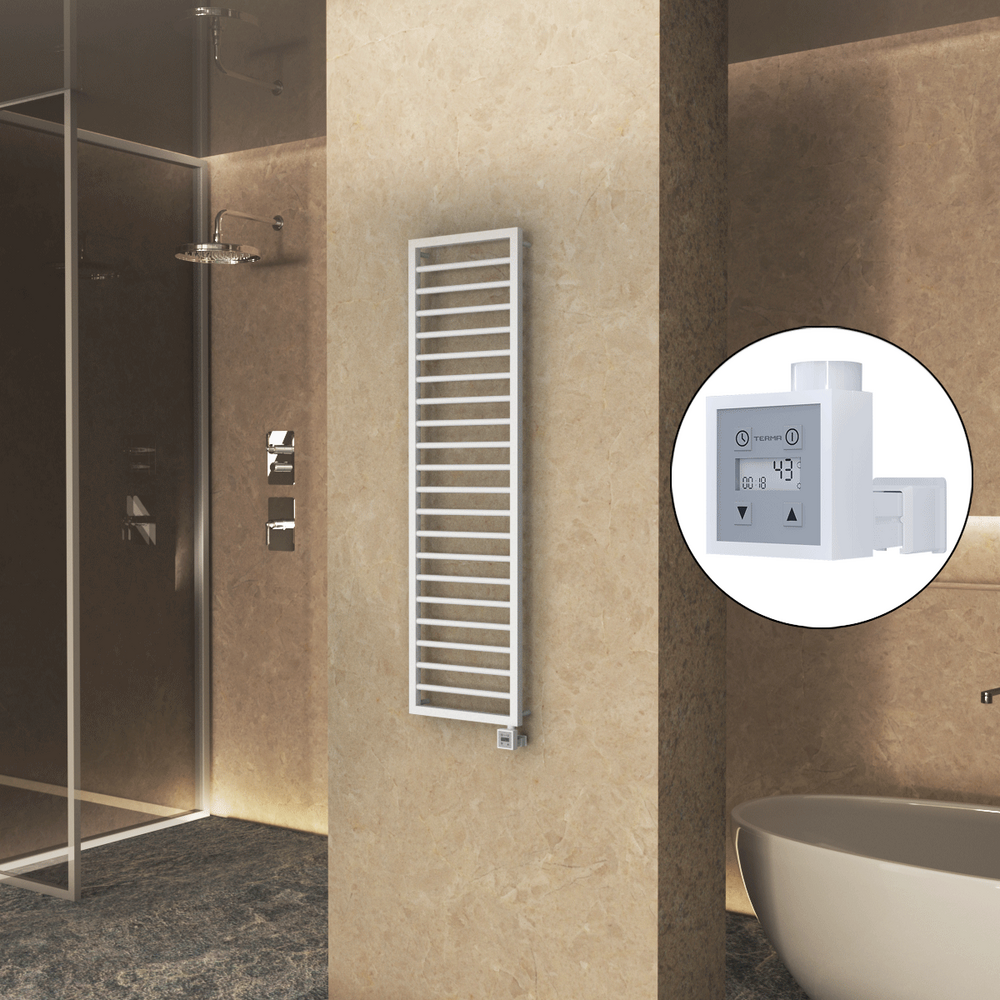 Naxos Electric Towel Warmer 500x1655 Matte White 9016 Ktx3 600 W - 1