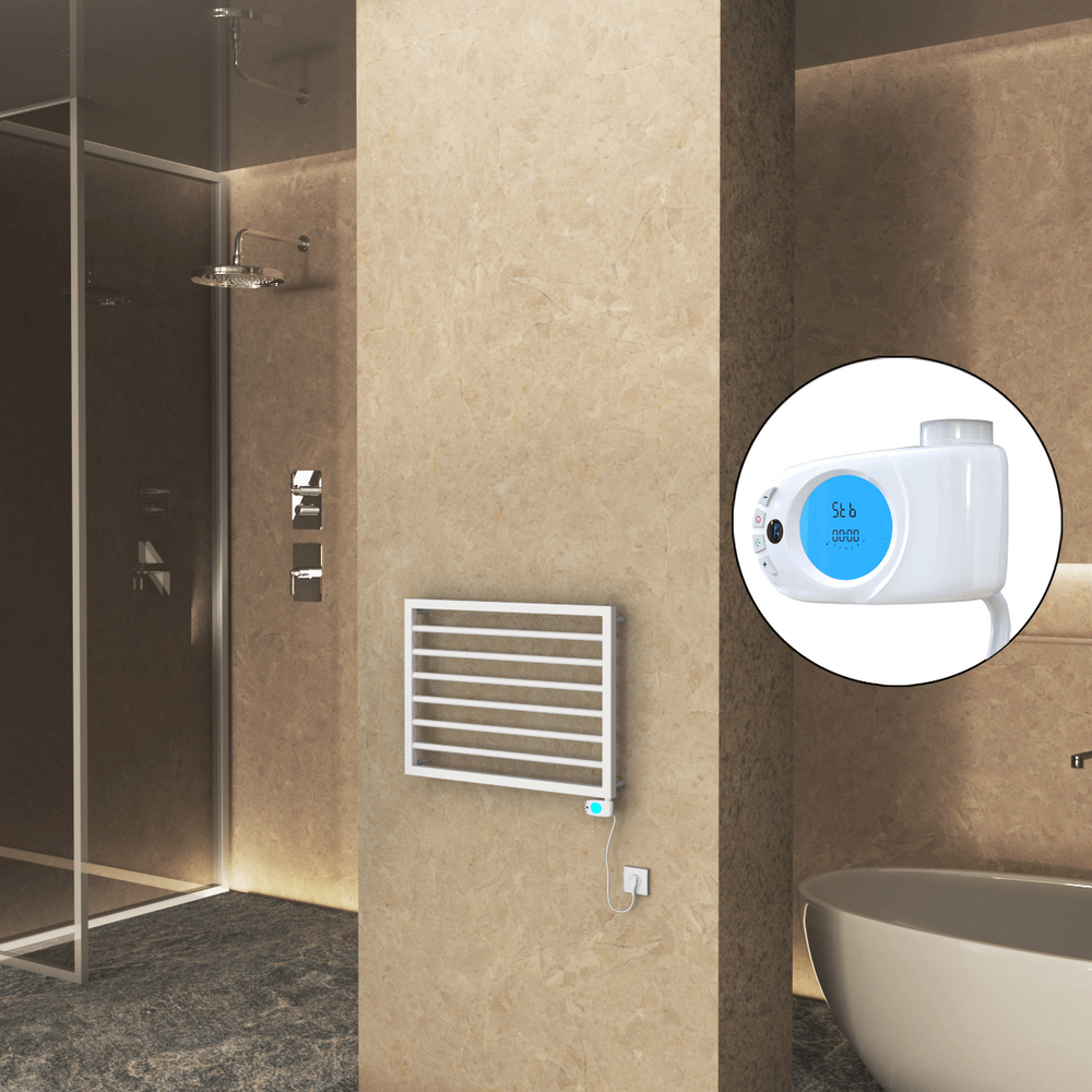 Naxos Electric Towel Warmer 800x578 Matte White 9016 Musa 300 W - 1