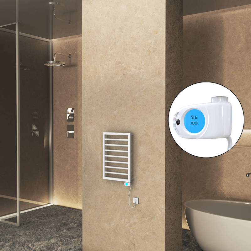 Naxos Elektrikli Havlupan 450x655 Beyaz (Musa Termostat) 300W 