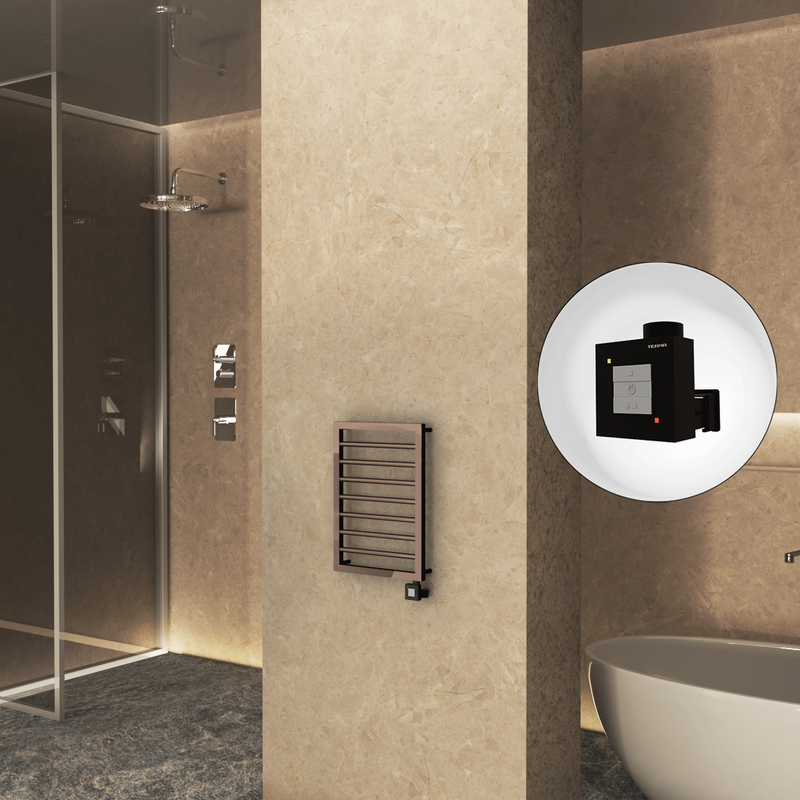 Naxos Elektrikli Havlupan 450x655 Rose Gold (KTX1 Termostat) 200W 