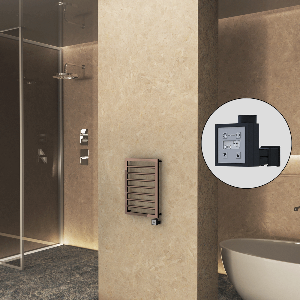 Naxos Elektrikli Havlupan 450x655 Rose Gold (KTX3 Termostat) 200W - 1