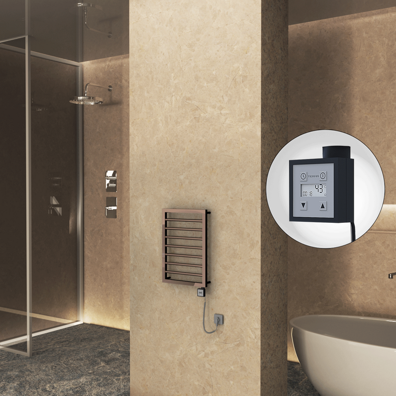 Naxos Elektrikli Havlupan 450x655 Rose Gold (KTX3 Termostat) 200W Spiral Kablolu