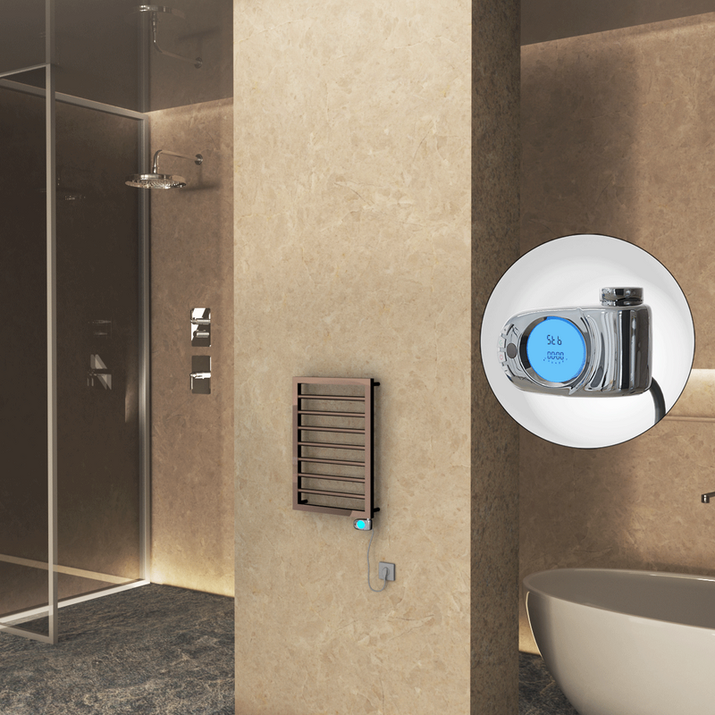 Naxos Elektrikli Havlupan 450x655 Rose Gold (Musa Termostat) 200W 