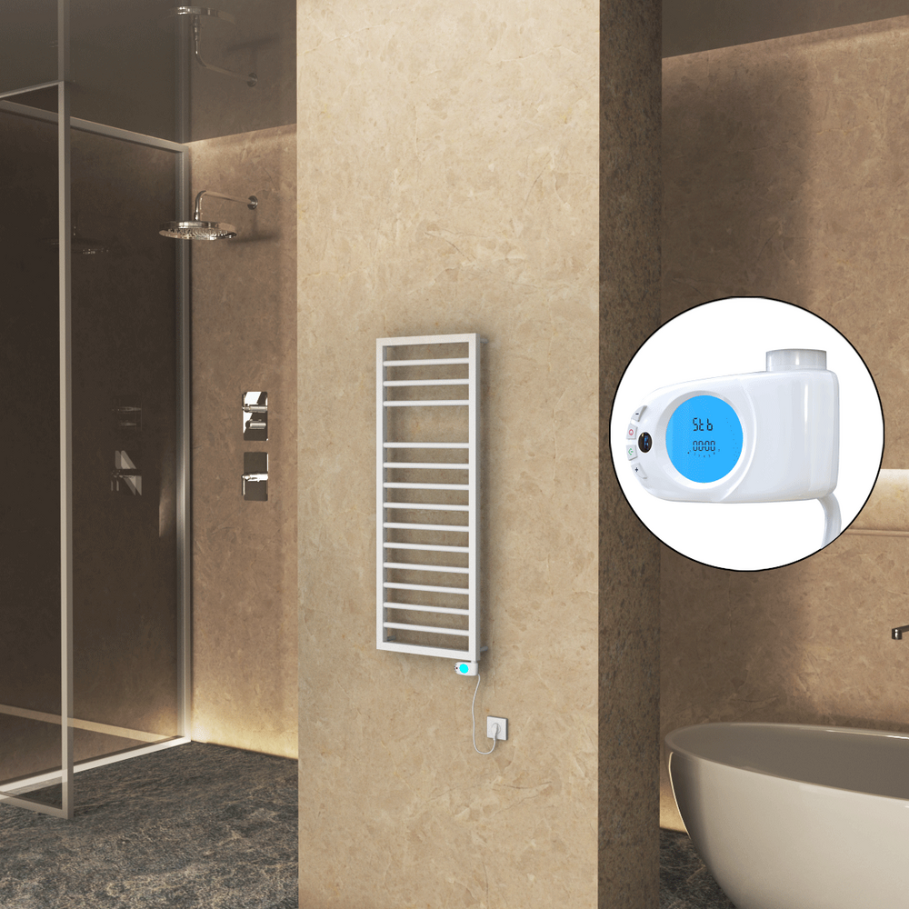 Naxos Elektrikli Havlupan 500x1193 Beyaz (Musa Termostat) 600W - 1