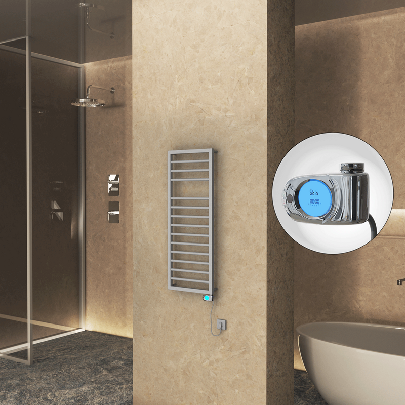 Naxos Elektrikli Havlupan 500x1193 Gri 7012 (Musa Termostat) 600W 