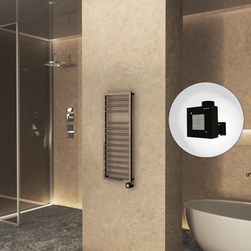 Naxos Elektrikli Havlupan 500x1193 Rose Gold (KTX1 Termostat) 300W
