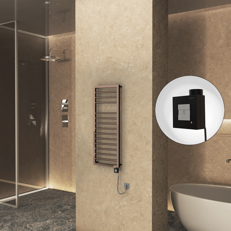 Naxos Elektrikli Havlupan 500x1193 Rose Gold (KTX1 Termostat) 300W Spiral Kablolu