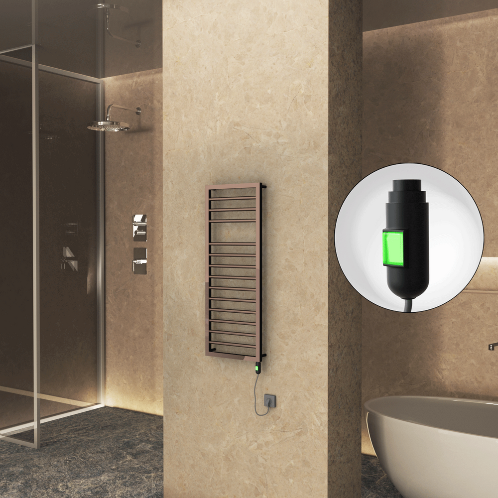 Naxos Elektrikli Havlupan 500x1193 Rose Gold (On/Off Düğmeli) 300W - 1