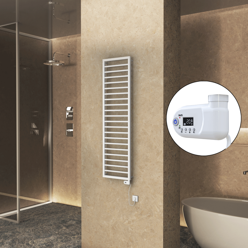 Naxos Elektrikli Havlupan 500x1655 Beyaz (Thesis Termostat) 600W