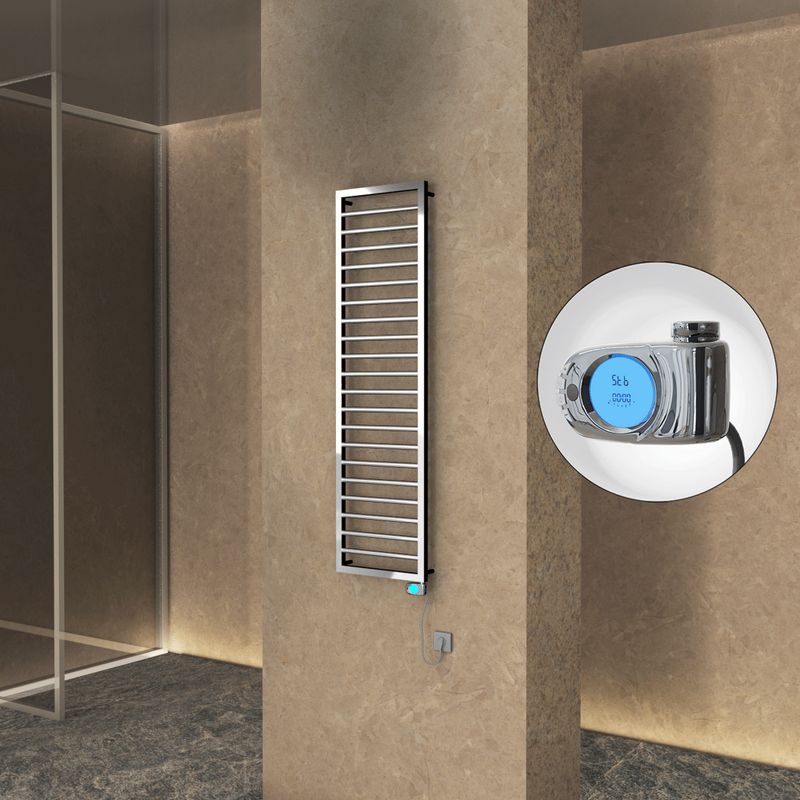Naxos Elektrikli Havlupan 500x1655 Krom (Musa Termostat) 600W 
