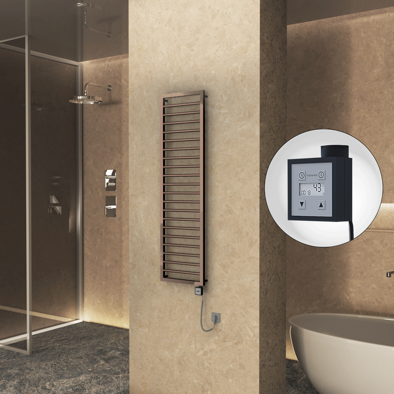 Naxos Elektrikli Havlupan 500x1655 Rose Gold (KTX3 Termostat) 600W Spiral Kablolu