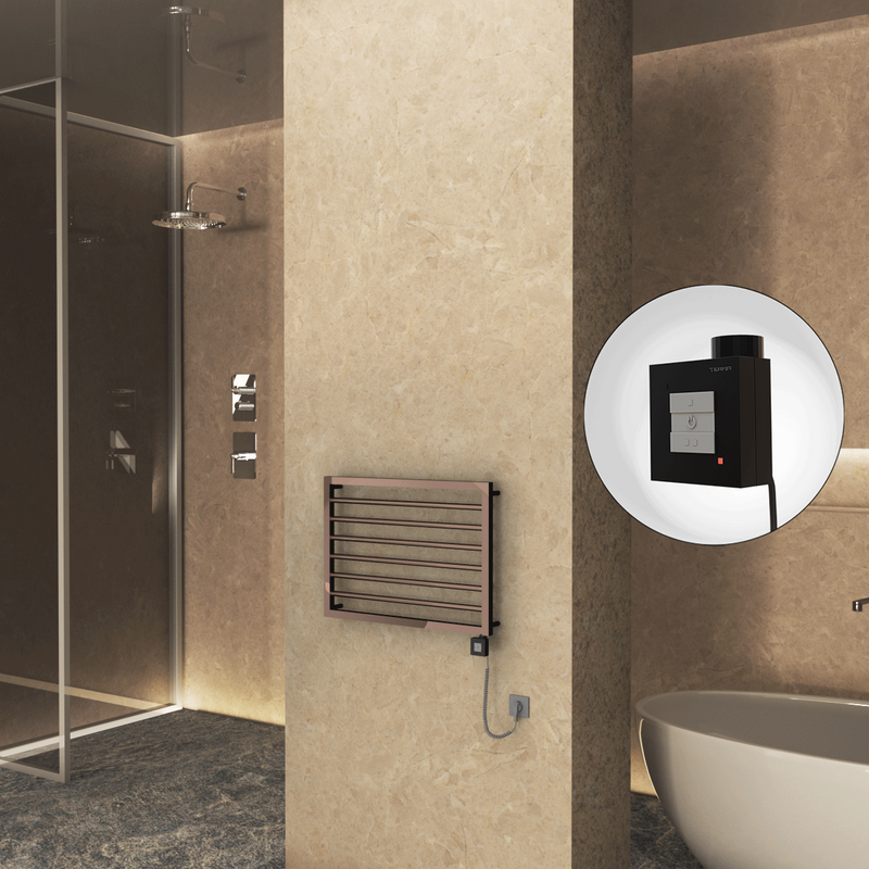 Naxos Elektrikli Havlupan 800x578 Rose Gold (KTX1 Termostat) 300W Spiral Kablolu