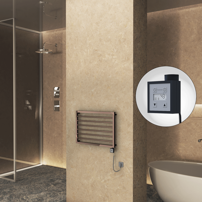 Naxos Elektrikli Havlupan 800x578 Rose Gold (KTX3 Termostat) 300W Spiral Kablolu