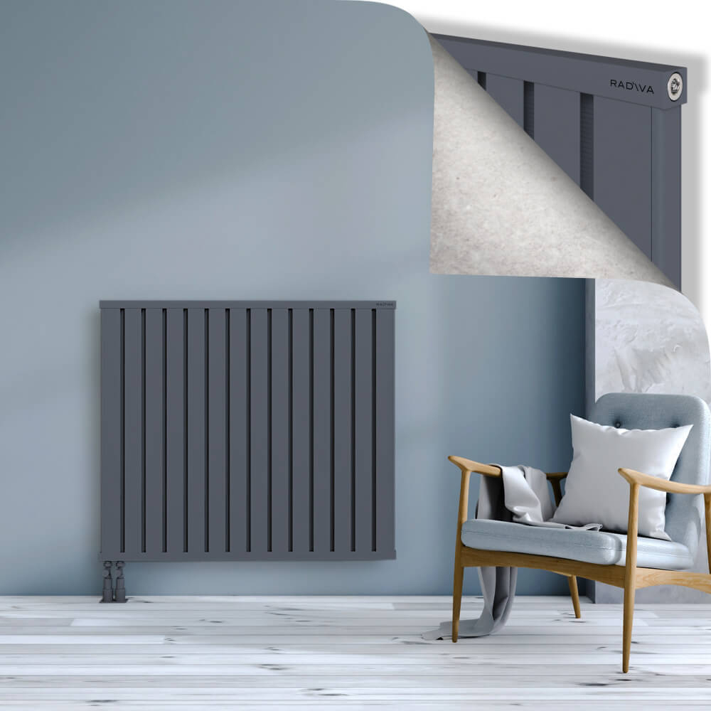 Obi Dekoratif Alüminyum Radyatör 1000x1124 Antrasit - 4