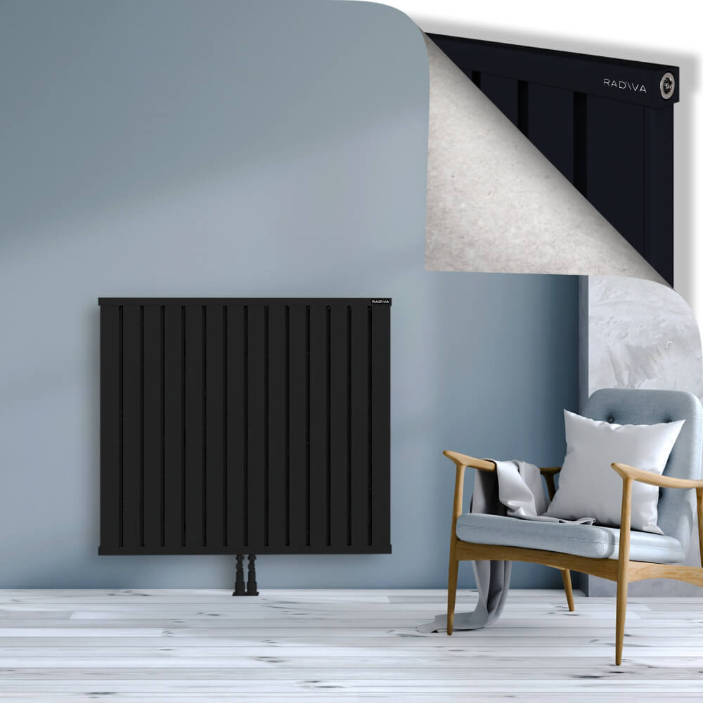 Obi Dekoratif Alüminyum Radyatör 1000x1124 Siyah - 2