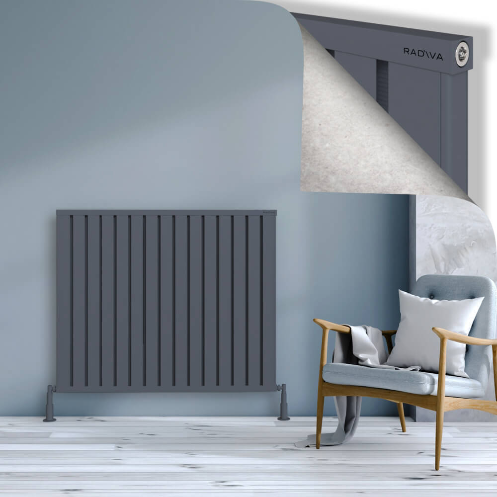 Obi Dekoratif Alüminyum Radyatör 1000x1204 Antrasit - 1