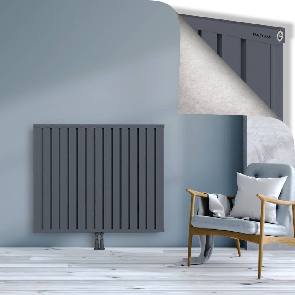 Obi Dekoratif Alüminyum Radyatör 1000x1204 Antrasit - 2