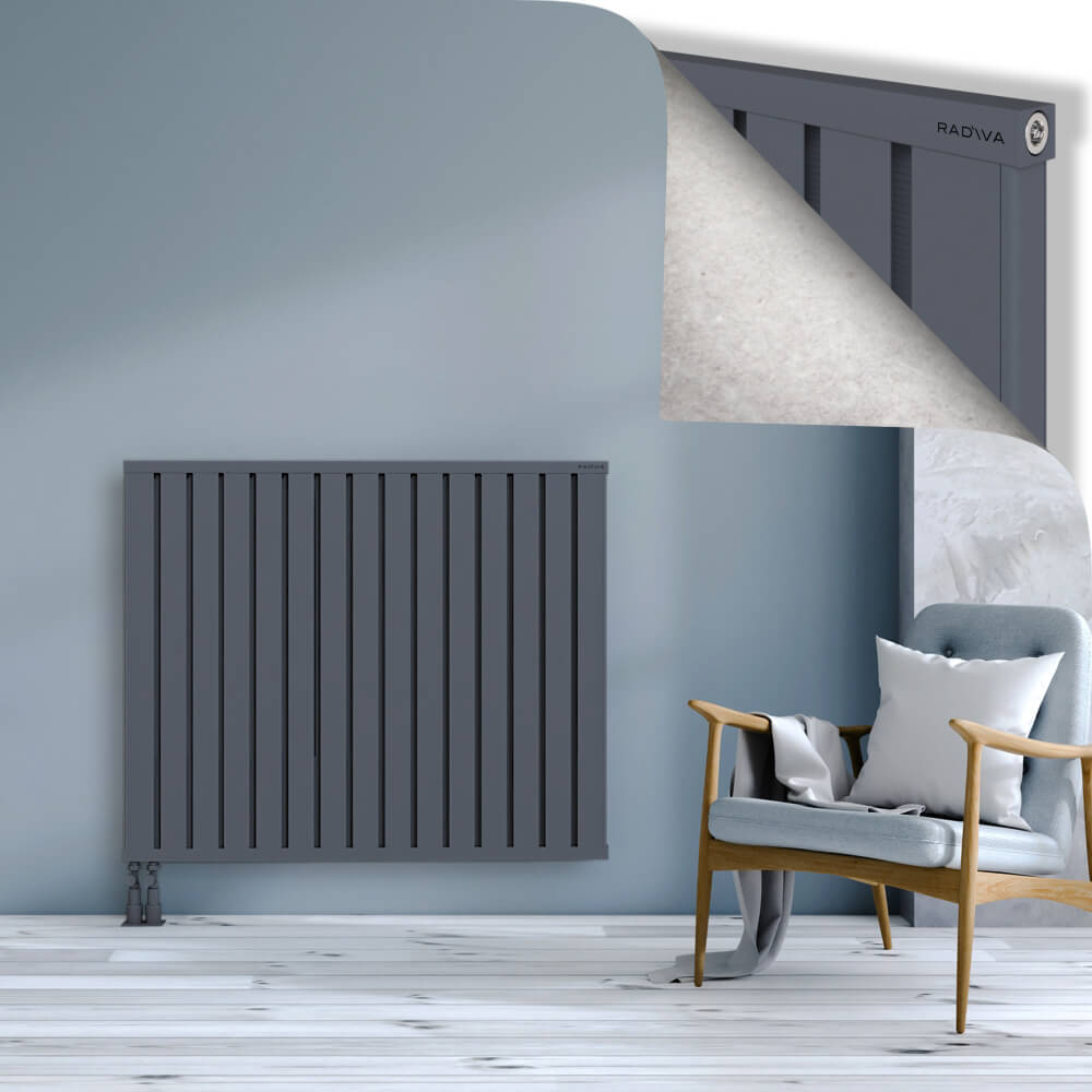 Obi Dekoratif Alüminyum Radyatör 1000x1204 Antrasit - 4