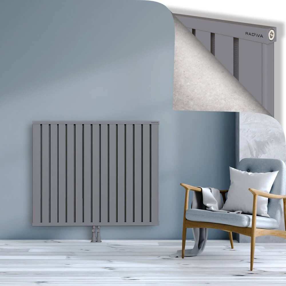 Obi Dekoratif Alüminyum Radyatör 1000x1204 Gri - 2