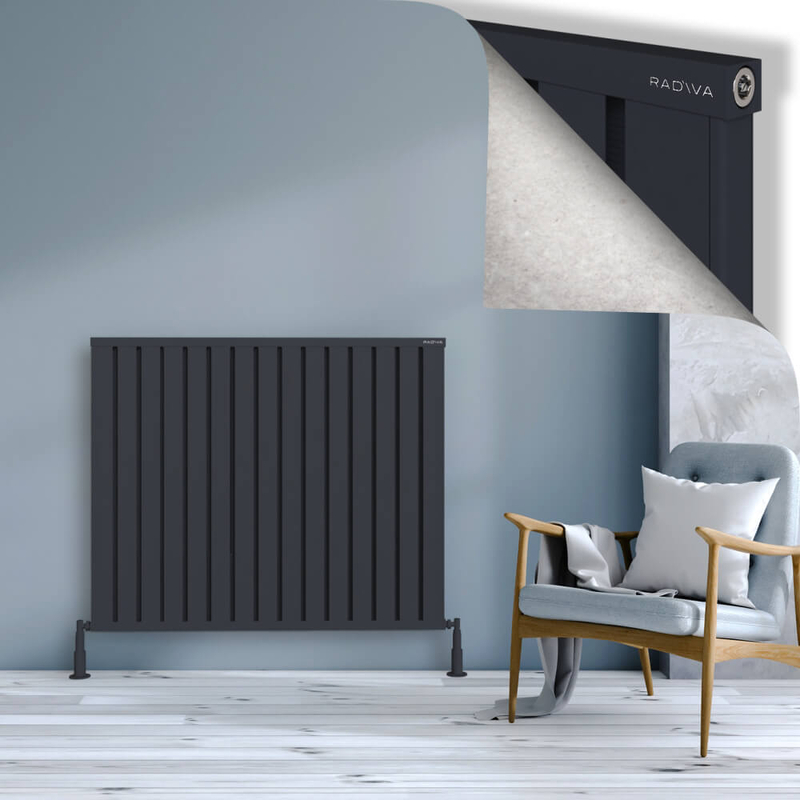 Obi Dekoratif Alüminyum Radyatör 1000x1204 Koyu Antrasit 