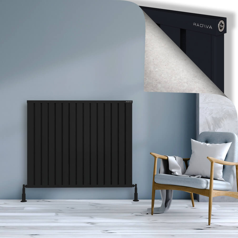 Obi Dekoratif Alüminyum Radyatör 1000x1204 Siyah